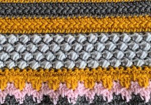 Welcome to week 2 of the Stitch Sampler Scrapghan CAL! This week's stitch is the Pebble Stitch.