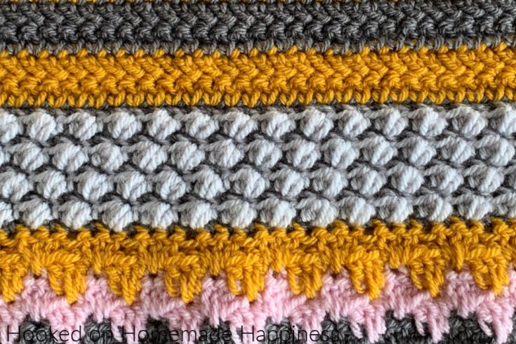 Welcome to week 2 of the Stitch Sampler Scrapghan CAL! This week's stitch is the Pebble Stitch.