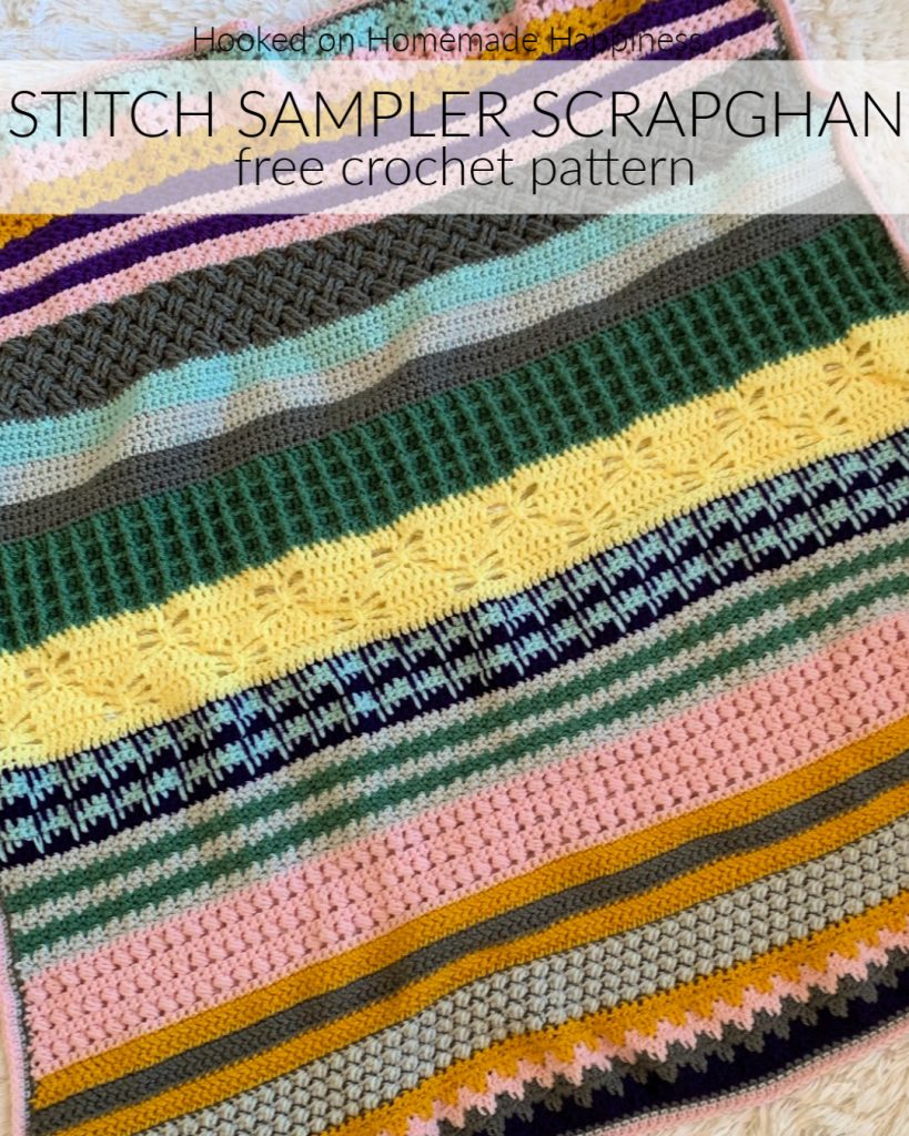 Welcome to week 2 of the Stitch Sampler Scrapghan CAL! This week's stitch is the Pebble Stitch.