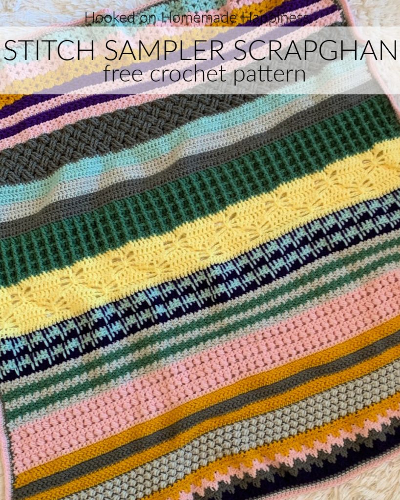Stitch Sampler Scrapghan Crochet Along 2020 - Hi there! Thank you for your interest in joining my Stitch Sampler Scrapghan Crochet Along 2020!