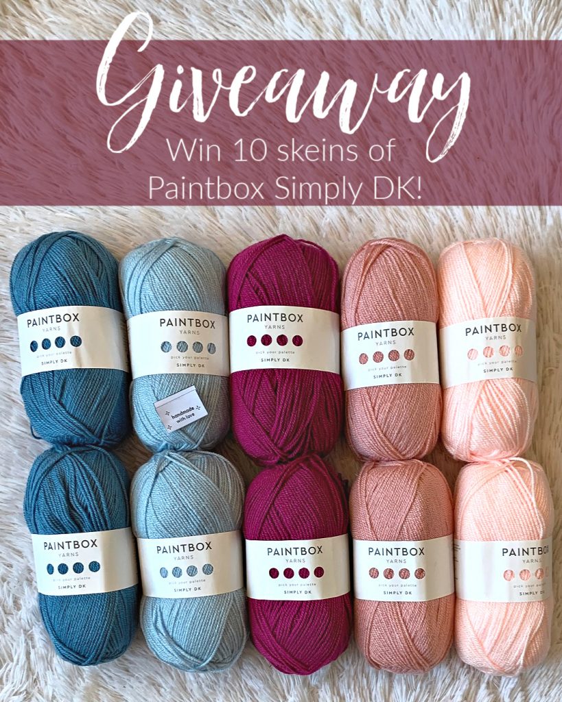 I have TEN skeins of Paintbox Simply DK to give away to one lucky winner!