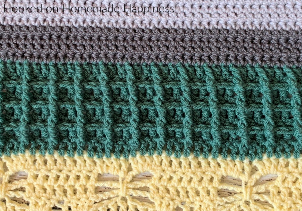 Waffle Stitch (Stitch Sampler Scrapghan CAL - Part 8) - Hooked on ...
