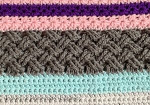 This week's stitch is the Celtic Weave Stitch. It creates such a gorgeous texture that's created with just a 2 row repeat.