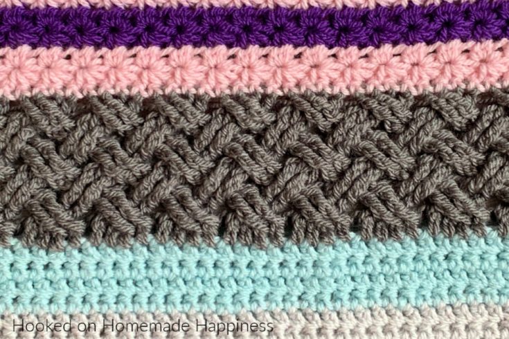 This week's stitch is the Celtic Weave Stitch. It creates such a gorgeous texture that's created with just a 2 row repeat.