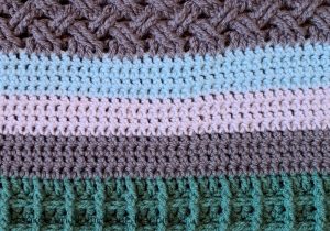This week’s stitch for the Stitch Sampler Scrapghan is the Extended Single Crochet! I love this stitch.