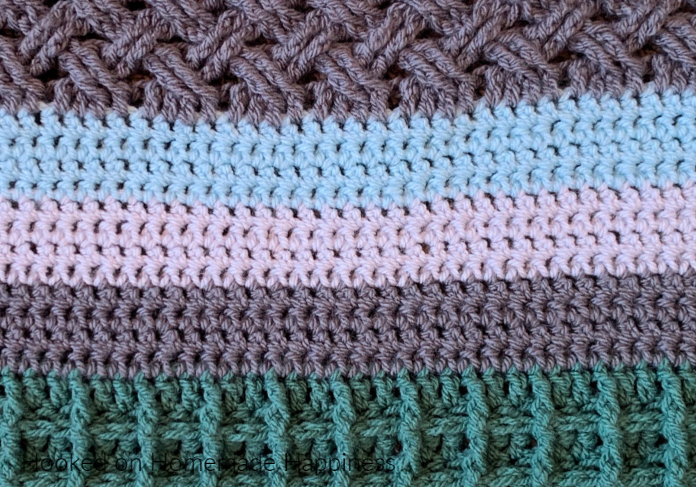 This week’s stitch for the Stitch Sampler Scrapghan is the Extended Single Crochet! I love this stitch.