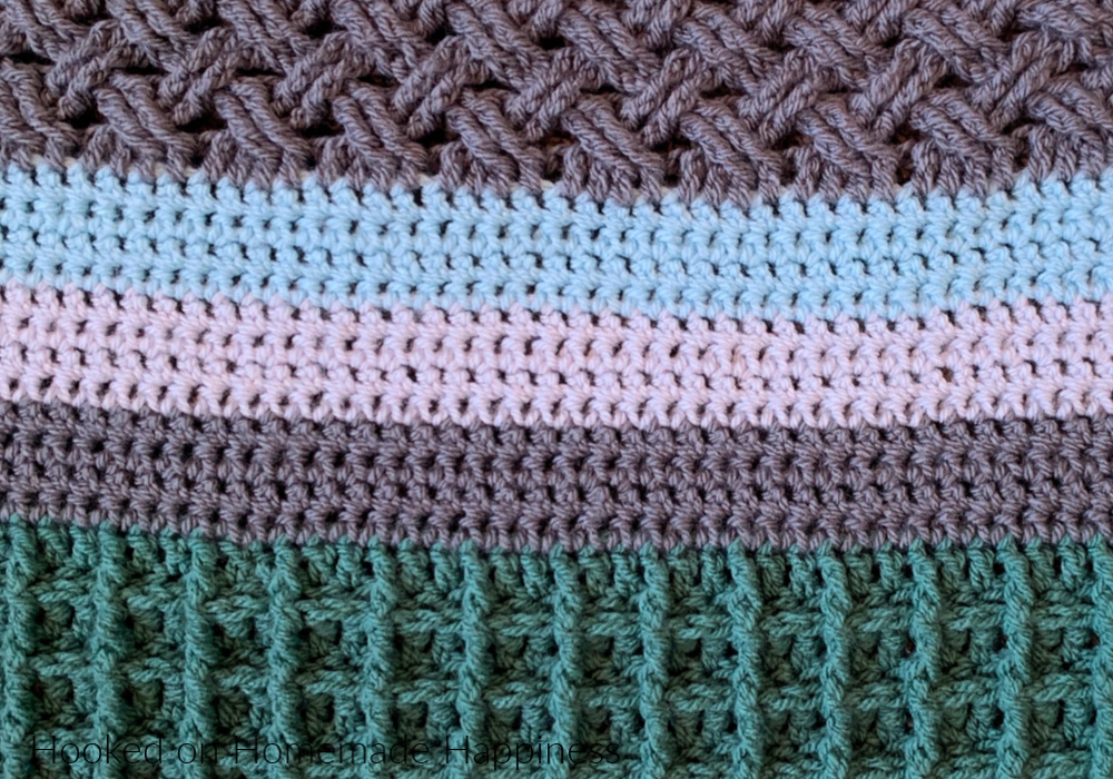 This week’s stitch for the Stitch Sampler Scrapghan is the Extended Single Crochet! I love this stitch.