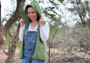 Happy-Go-Lucky Hoodie Crochet Pattern - The Happy Go Lucky Hoodie Crochet Pattern is made as almost one whole piece with very little sewing. It's such an adorable accessory! The cotton yarn makes is breathable and perfect for the warm days and cool evenings of spring.