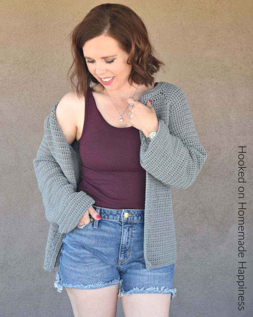 Easy Essential Cardigan Crochet Pattern - The Easy Essential Cardigan Crochet Pattern is a closet staple! It has a comfortable fit with a simple, classic design. Just perfect for any occasion!