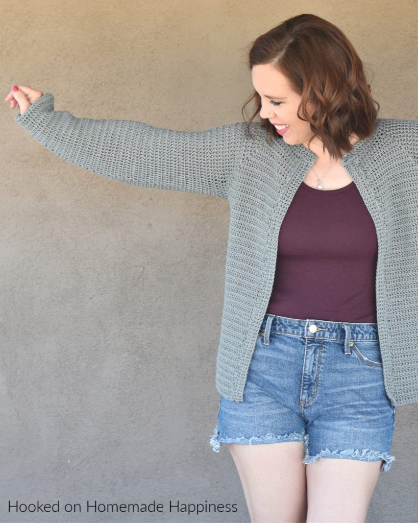 Easy Essential Cardigan Crochet Pattern - The Easy Essential Cardigan Crochet Pattern is a closet staple! It has a comfortable fit with a simple, classic design. Just perfect for any occasion!