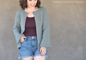 Easy Essential Cardigan Crochet Pattern - The Easy Essential Cardigan Crochet Pattern is a closet staple! It has a comfortable fit with a simple, classic design. Just perfect for any occasion!