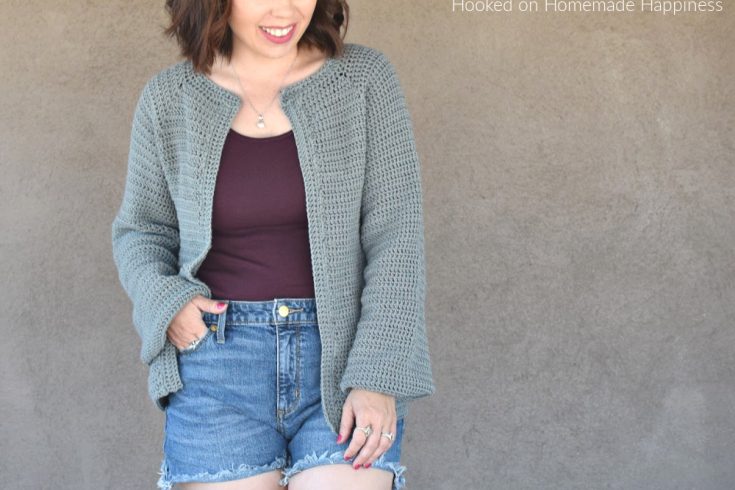 Easy Essential Cardigan Crochet Pattern - The Easy Essential Cardigan Crochet Pattern is a closet staple! It has a comfortable fit with a simple, classic design. Just perfect for any occasion!