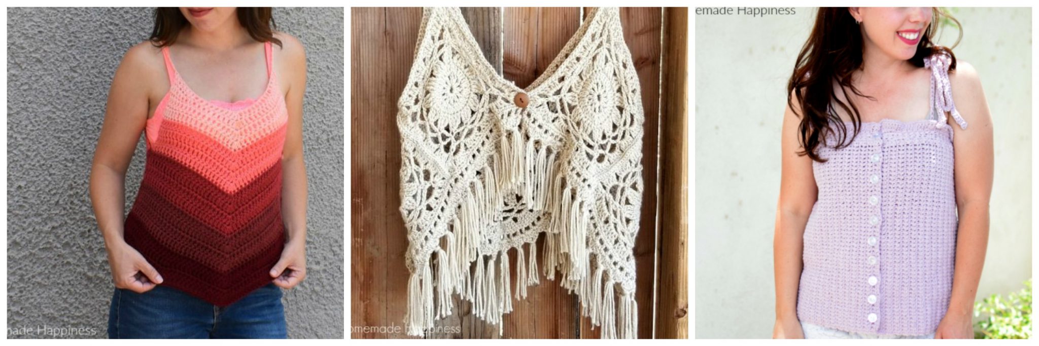 Lace Cami Crochet Pattern Hooked on Homemade Happiness