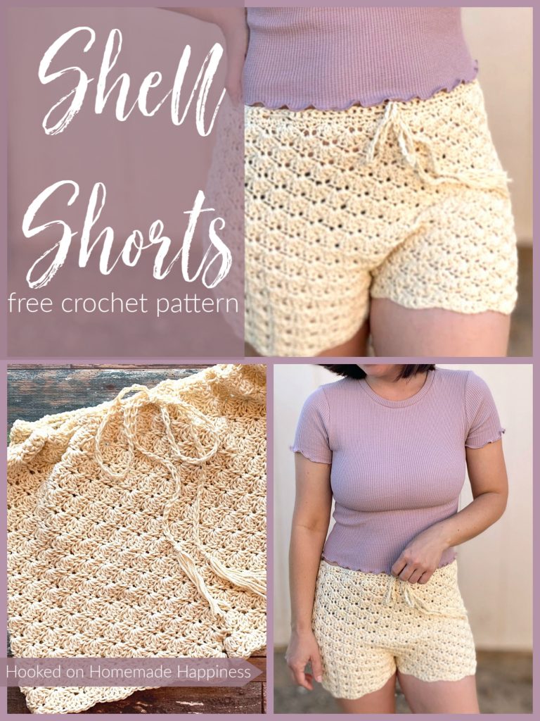 Shell Shorts Crochet Pattern - These Shell Shorts Crochet Pattern are perfect for summer! They're made of cotton so they can easily be worn over a swim suit and to the beach or pool!