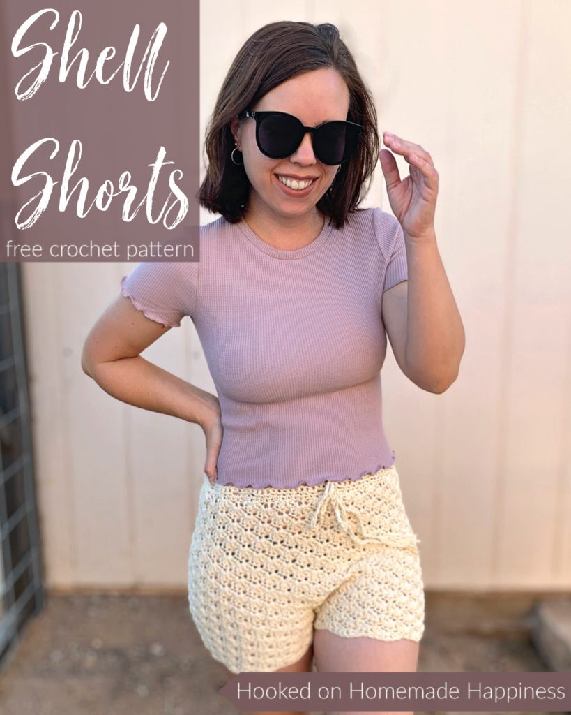 Shell Shorts Crochet Pattern - These Shell Shorts Crochet Pattern are perfect for summer! They're made of cotton so they can easily be worn over a swim suit and to the beach or pool!