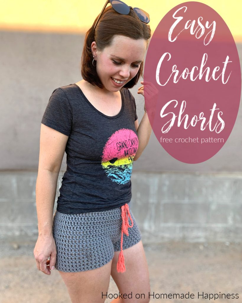 Easy Crochet Shorts Hooked On Homemade Happiness