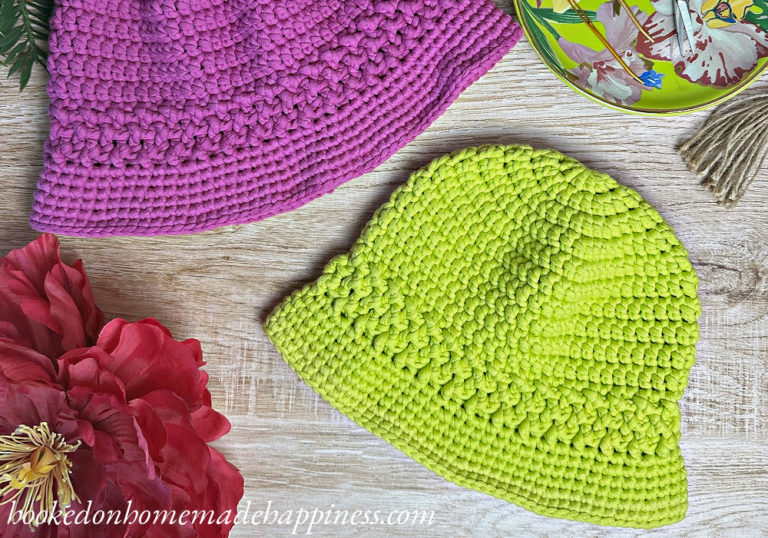 Basketweave Bucket Hat Crochet Pattern (Free Pattern)