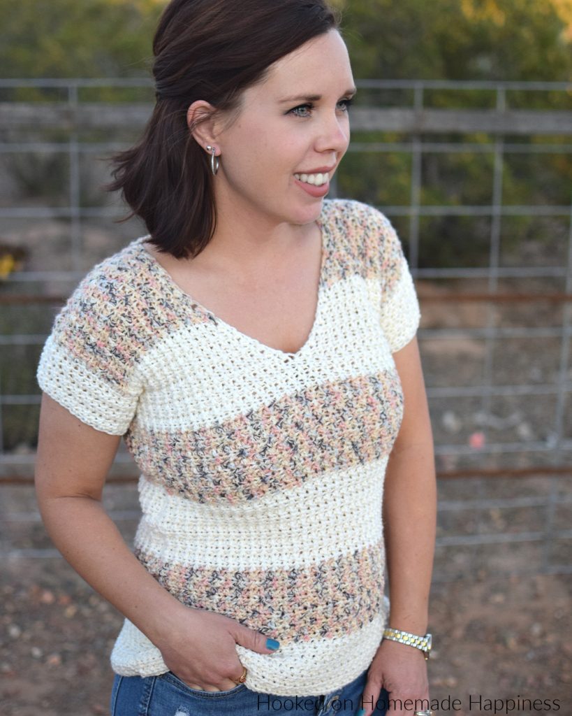 My Favorite Tee Crochet Pattern - The My Favorite Tee Crochet Pattern is just that... my favorite! It has a classic, easy to wear design that will go with almost anything.