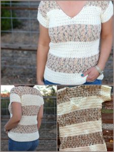 My Favorite Tee Crochet Pattern - The My Favorite Tee Crochet Pattern is just that... my favorite! It has a classic, easy to wear design that will go with almost anything.