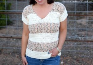 My Favorite Tee Crochet Pattern - The My Favorite Tee Crochet Pattern is just that... my favorite! It has a classic, easy to wear design that will go with almost anything.