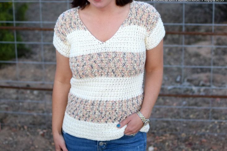 My Favorite Tee Crochet Pattern - The My Favorite Tee Crochet Pattern is just that... my favorite! It has a classic, easy to wear design that will go with almost anything.