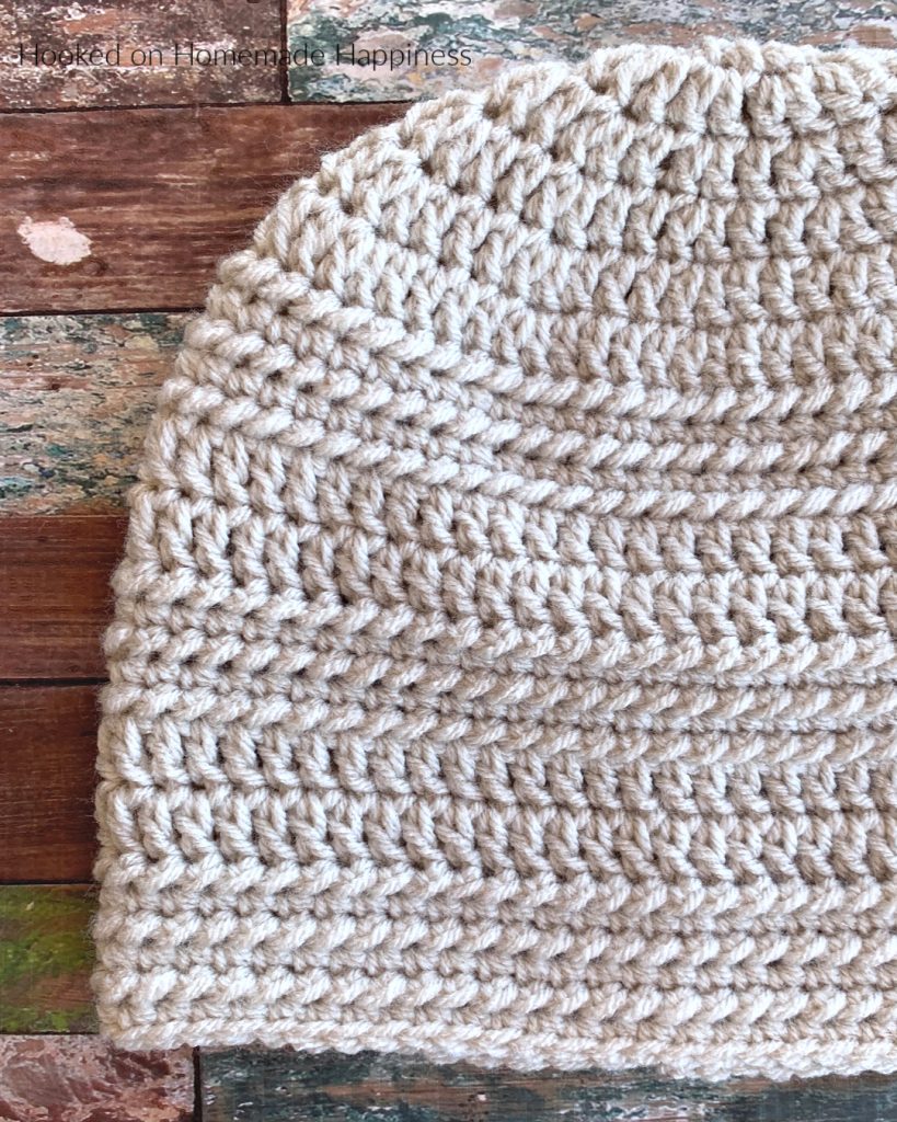 Ring Stitch Beanie Crochet Pattern - The Ring Stitch Beanie Crochet Pattern uses a unique stitch called the Ring Stitch, and it creates this pretty and subtle texture.