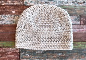 Ring Stitch Beanie Crochet Pattern - The Ring Stitch Beanie Crochet Pattern uses a unique stitch called the Ring Stitch, and it creates this pretty and subtle texture.