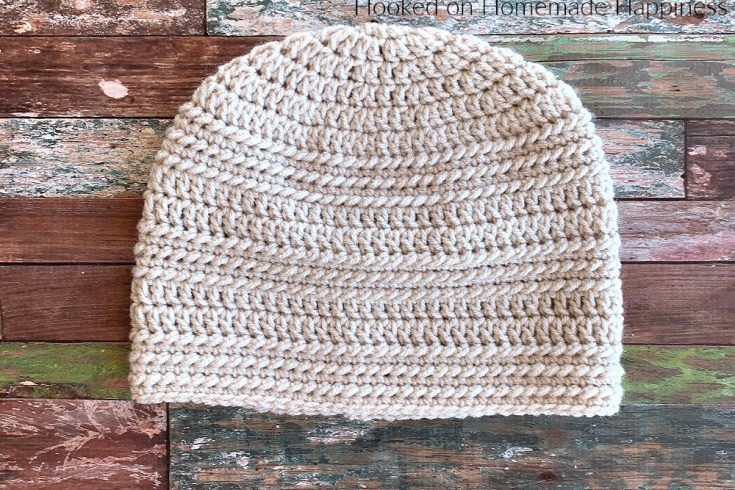 Ring Stitch Beanie Crochet Pattern - The Ring Stitch Beanie Crochet Pattern uses a unique stitch called the Ring Stitch, and it creates this pretty and subtle texture.
