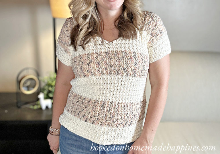 Classic V-Neck Tee Crochet Pattern