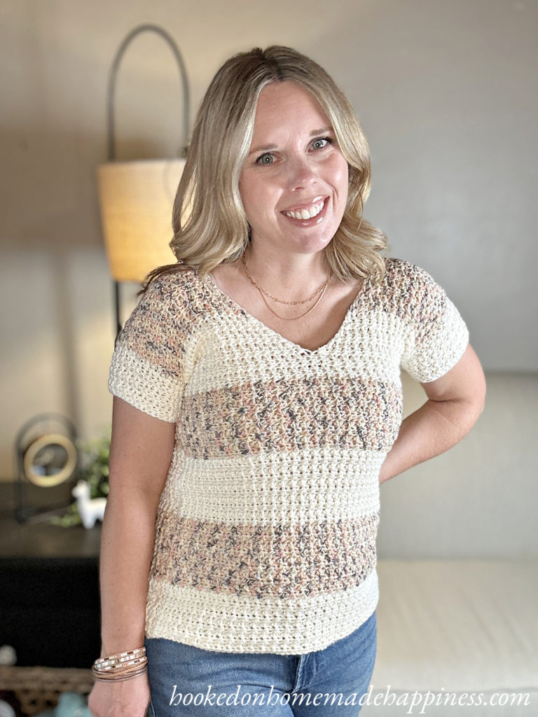 Classic V-Neck Tee Crochet Pattern