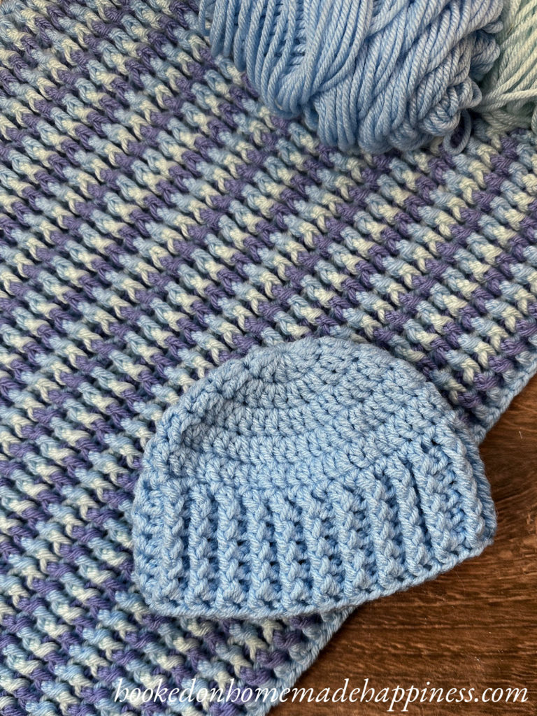 Ribbed Baby Beanie Crochet Pattern