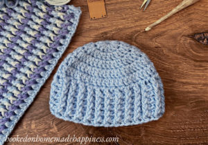 Ribbed Baby Beanie Crochet Pattern
