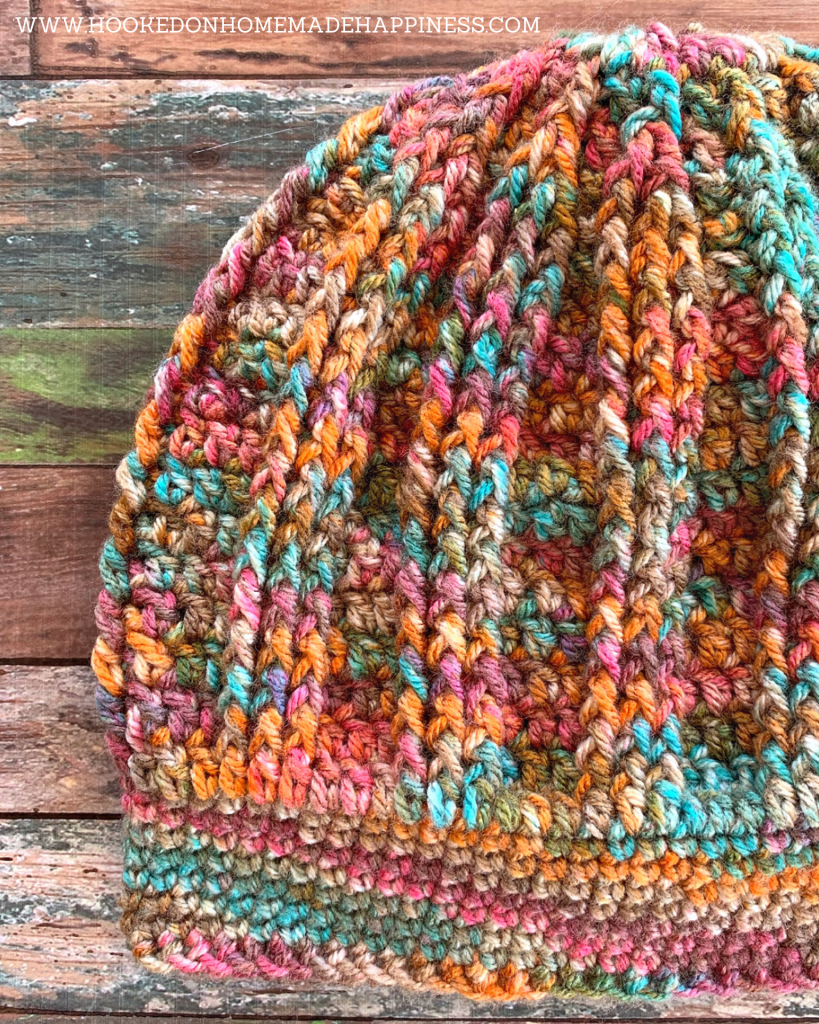 Burst Beanie Crochet Pattern - The Burst Beanie Crochet Pattern use simple stitches to create a fun and textured design!