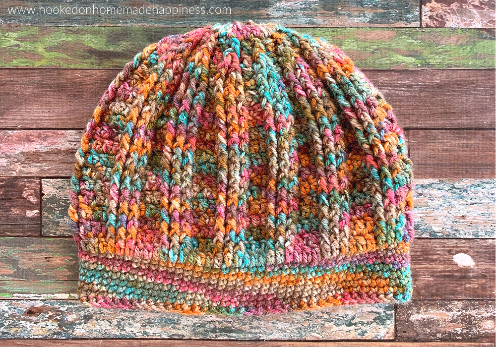 Burst Beanie Crochet Pattern - The Burst Beanie Crochet Pattern use simple stitches to create a fun and textured design!