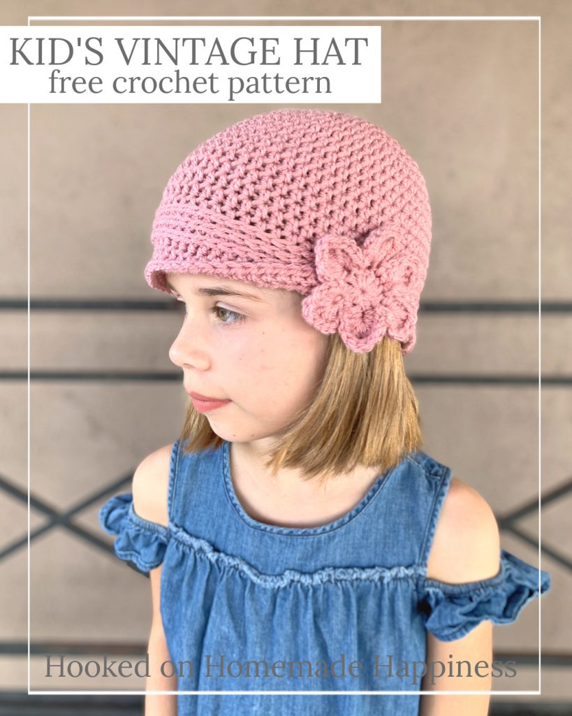 Kid's Vintage Hat Crochet Pattern - Kid's Vintage Hat Crochet Pattern