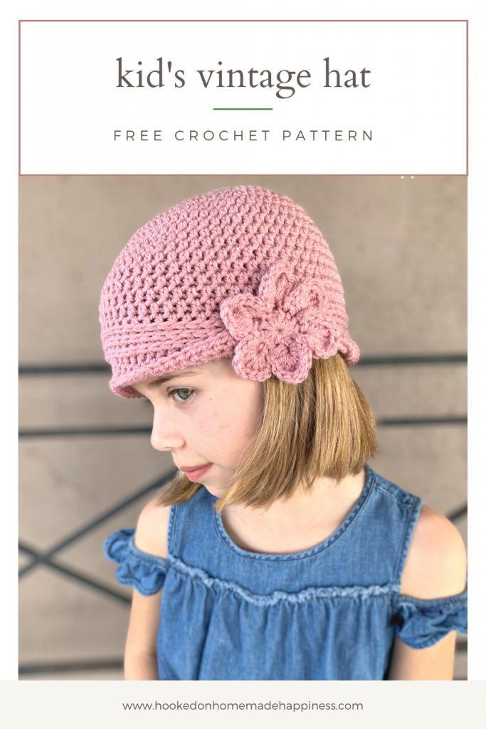 Kid's Vintage Hat Crochet Pattern - Kid's Vintage Hat Crochet Pattern