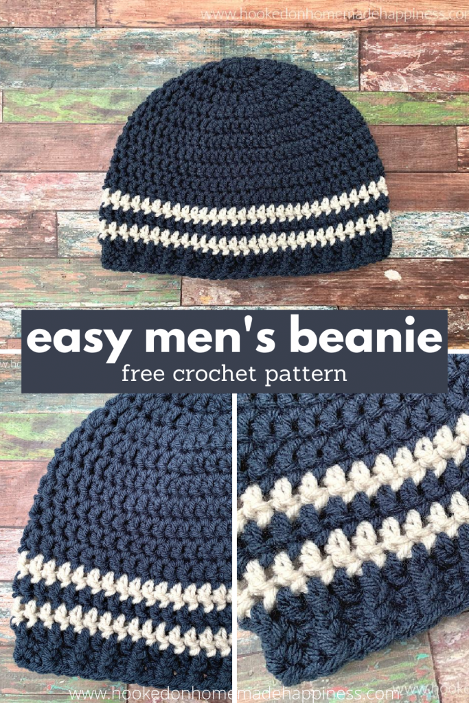 Easy Men's Beanie Crochet Pattern