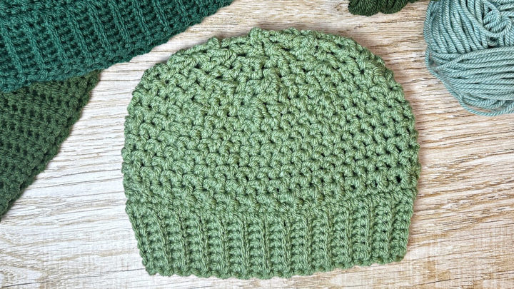 Image for Evergreen Beanie Crochet Pattern (Free Crochet Pattern)
