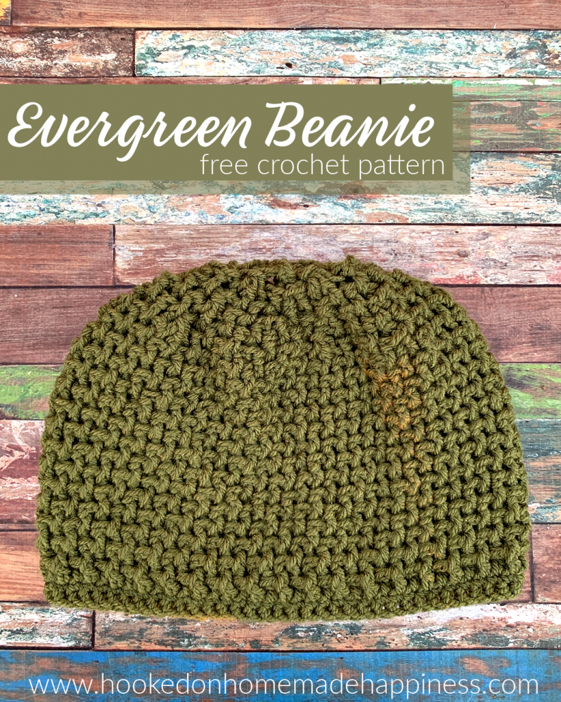 Evergreen Beanie Crochet Pattern - The Evergreen Beanie Crochet Pattern uses front post double crochet and back post double crochet to create this fun texture! 