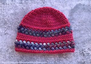 Jelly Beanie Crochet Pattern - The Jelly Beanie Crochet Pattern uses a fun stitch called the Bean Stitch! I love puff stitches and this is a great variation.