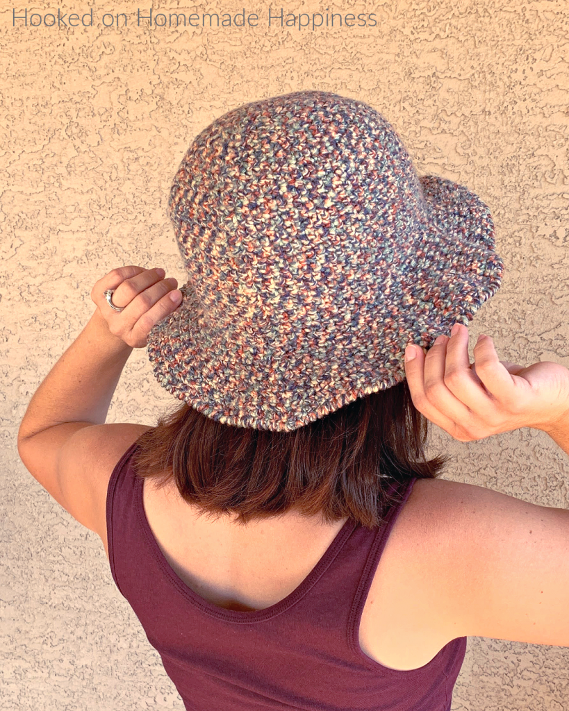 August Sun Hat Crochet Pattern - The August Sun Hat Crochet Pattern is the perfect summer hat! It has a tight stitch and offers full coverage from the sun. I used acrylic for this sample, but cotton would work even better!