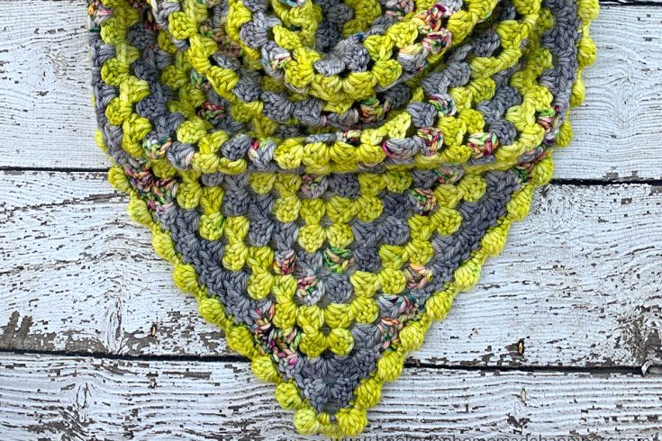 Better than Basic Granny Shawl Crochet Pattern - The Better than Basic Granny Shawl Crochet Pattern is your classic granny stripe shawl made modern and fun!
