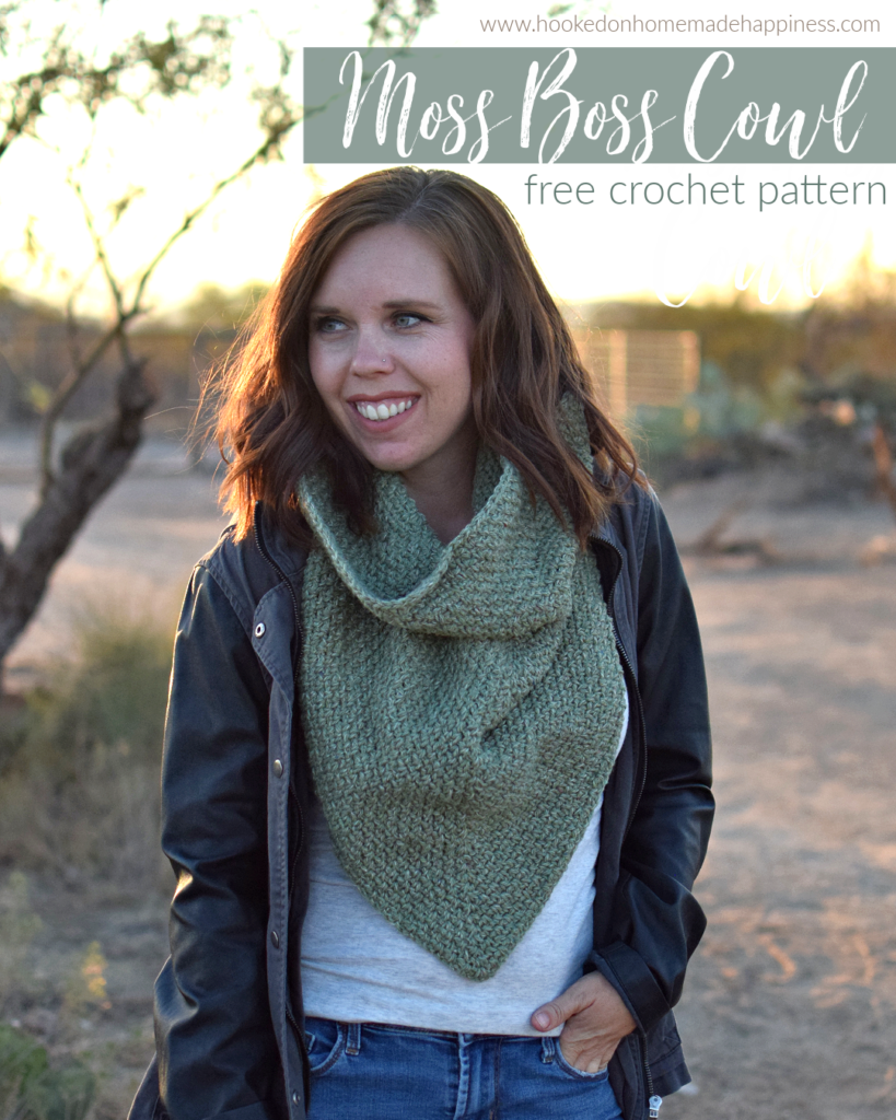 Moss Boss Cowl Crochet Pattern - The Moss Boss Cowl Crochet Pattern uses one of my favorite classic stitches, the moss stitch!