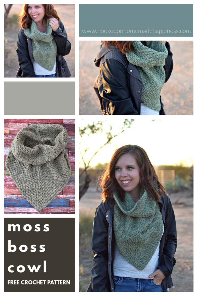 Moss Boss Cowl Crochet Pattern - The Moss Boss Cowl Crochet Pattern uses one of my favorite classic stitches, the moss stitch!