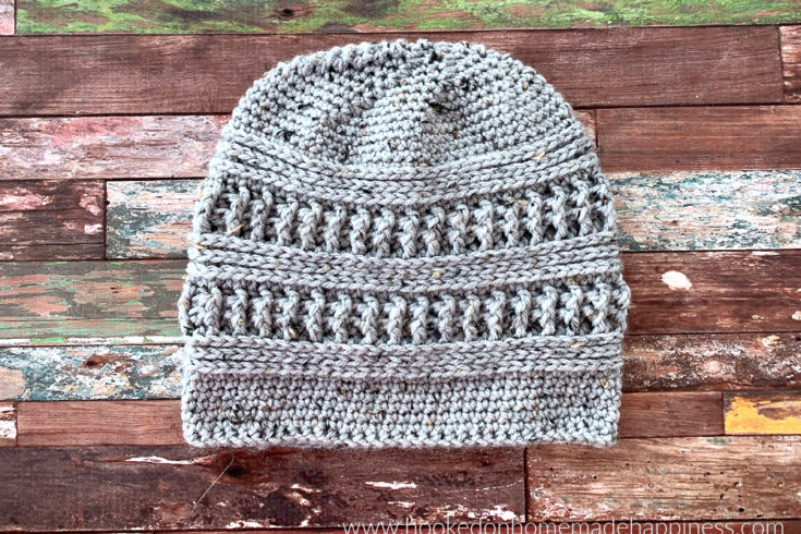 Wayward Beanie Crochet Pattern - The Wayward Beanie Crochet Pattern is the perfect winter beanie! It's textured & warm with it's tightly woven stitches. I love the combination of vertical and horizontal lines.