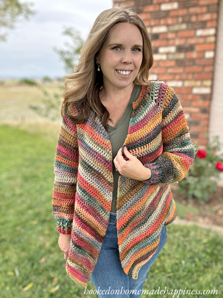 Easy All Double Crochet Cardigan Crochet Pattern