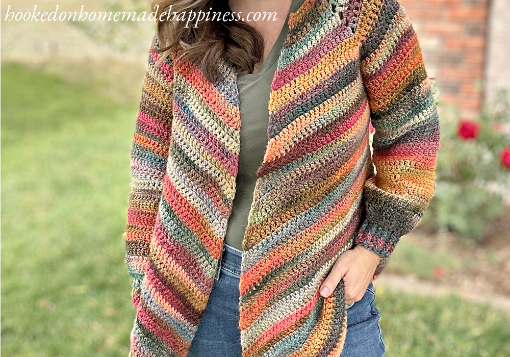Easy All Double Crochet Cardigan Crochet Pattern