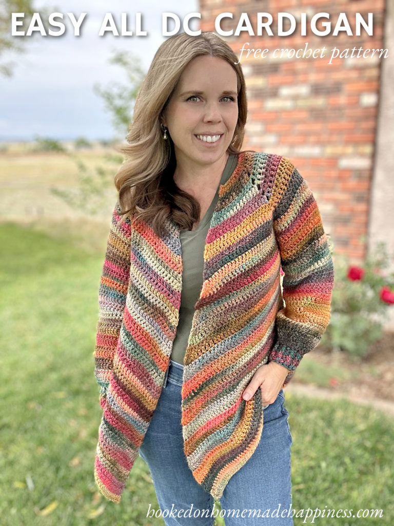 Easy All Double Crochet Cardigan Crochet Pattern