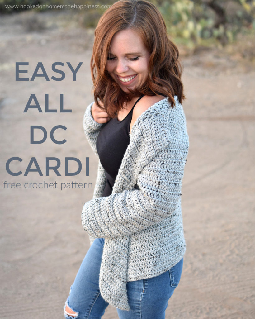 Easy All DC Cardi Crochet Pattern