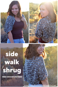 Sidewalk Shrug Crochet Pattern - The Sidewalk Shrug Crochet Pattern is a beginner friendly, lightweight shrug that is perfect for warm fall afternoons.